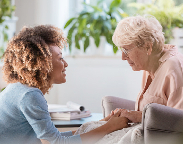 Caregiver visiting patient | Shared Health